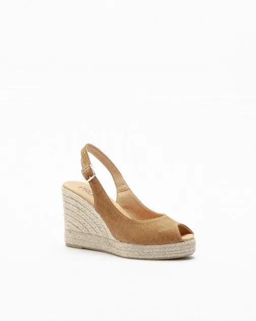 Sandalias con cuña PROF PRO24YU168 Camel