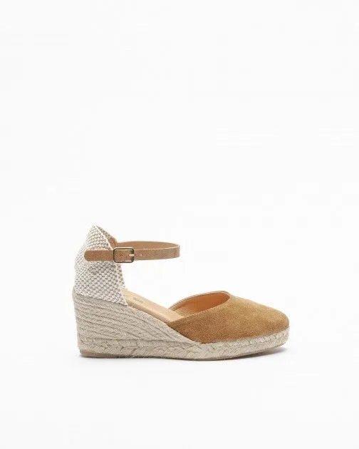 Sandalias con cuña PROF PRO24YU170 Camel