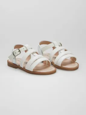 Sandalias con tiras reflectantes - BLANCO