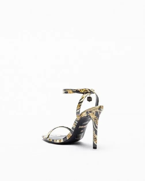 Sandalias de tacón alto Just Cavalli Tahlia 74rb3s20 Negro