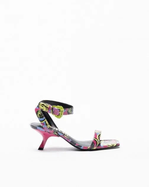 Sandalias de tacón alto Versace Jeans Couture FIONA 74VA3S40 Rosa