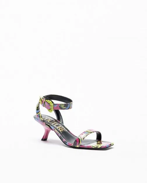 Sandalias de tacón alto Versace Jeans Couture FIONA 74VA3S40 Rosa