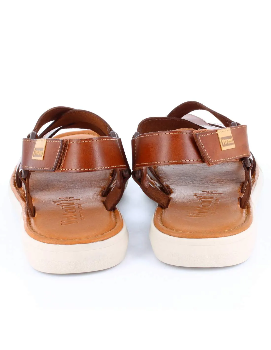 Sandalias Hombre Vaquetilla Nuez 75