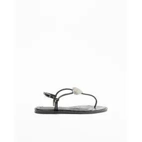 Sandalias planas Cecconello 2312001-17 Negro