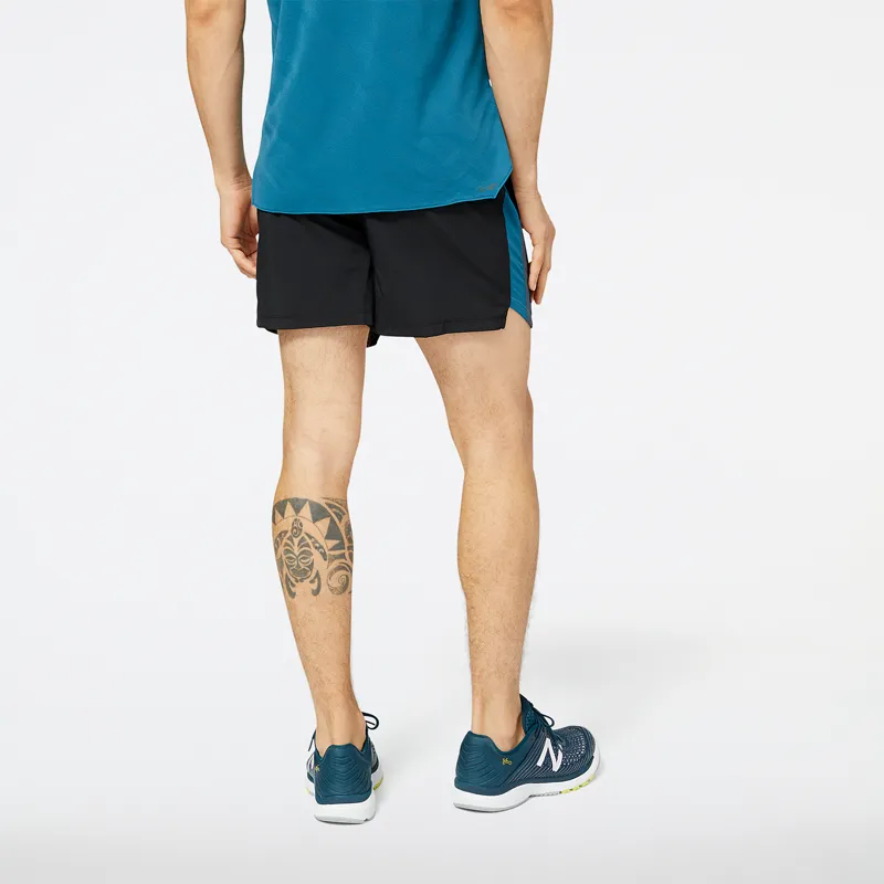 Short Running Hombre New Balance Accelerate 5" Negro