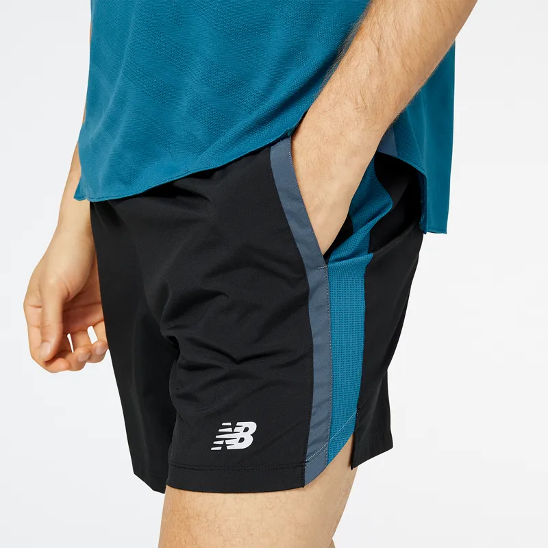 Short Running Hombre New Balance Accelerate 5" Negro