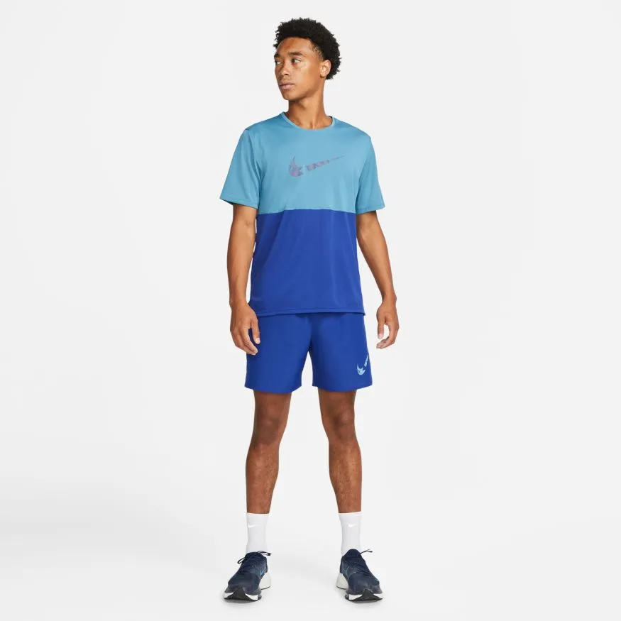 Short Running Hombre Nike  Dri-FIT Run Wild Azul