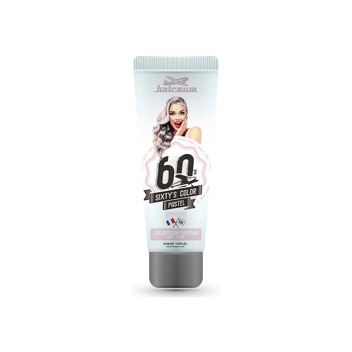 Sixty's Color Hair Color milky Pink