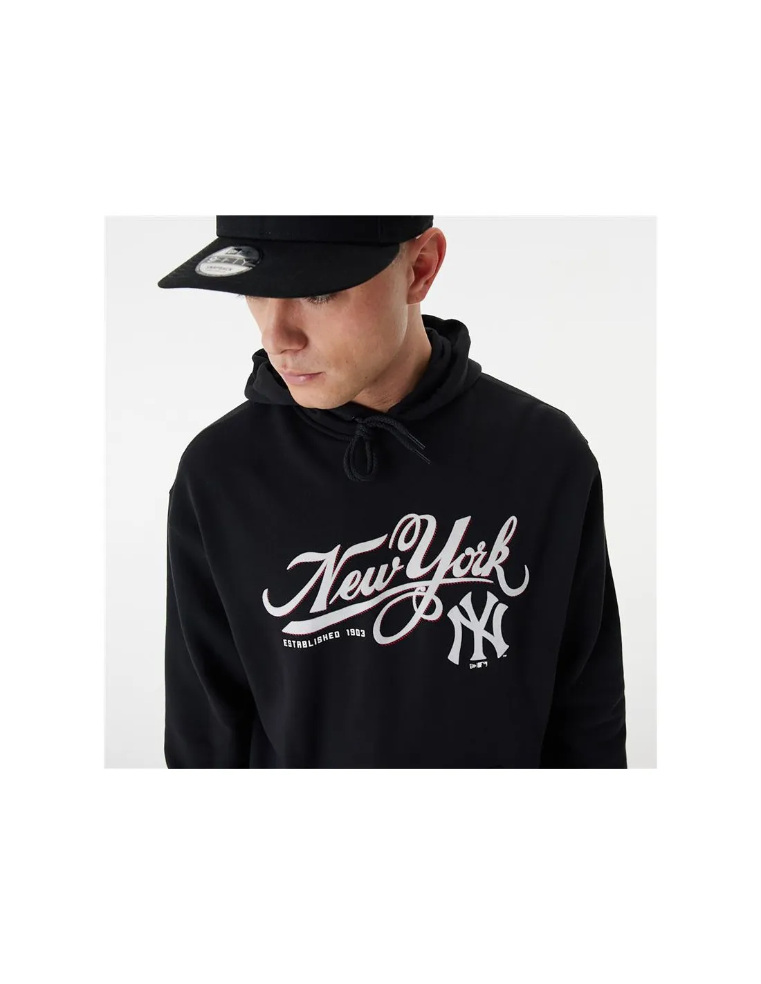 Sudadera New Era MLB Retro Graphic New York Yankees Black Hombre