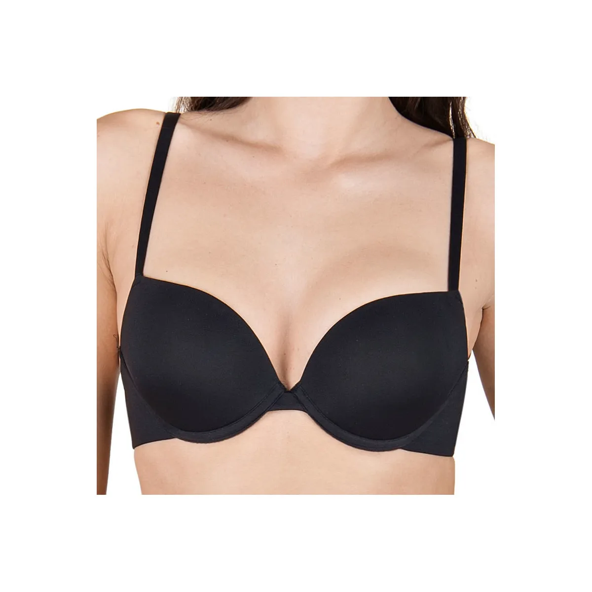 Sujetador push-up de gel Bella  negro