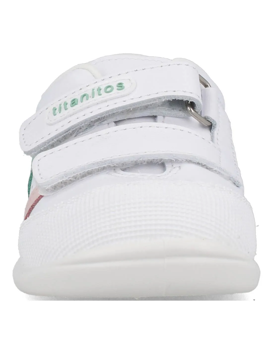 Titanitos - Deportiva Respetuoso Velcros Blanco Rosa Verde