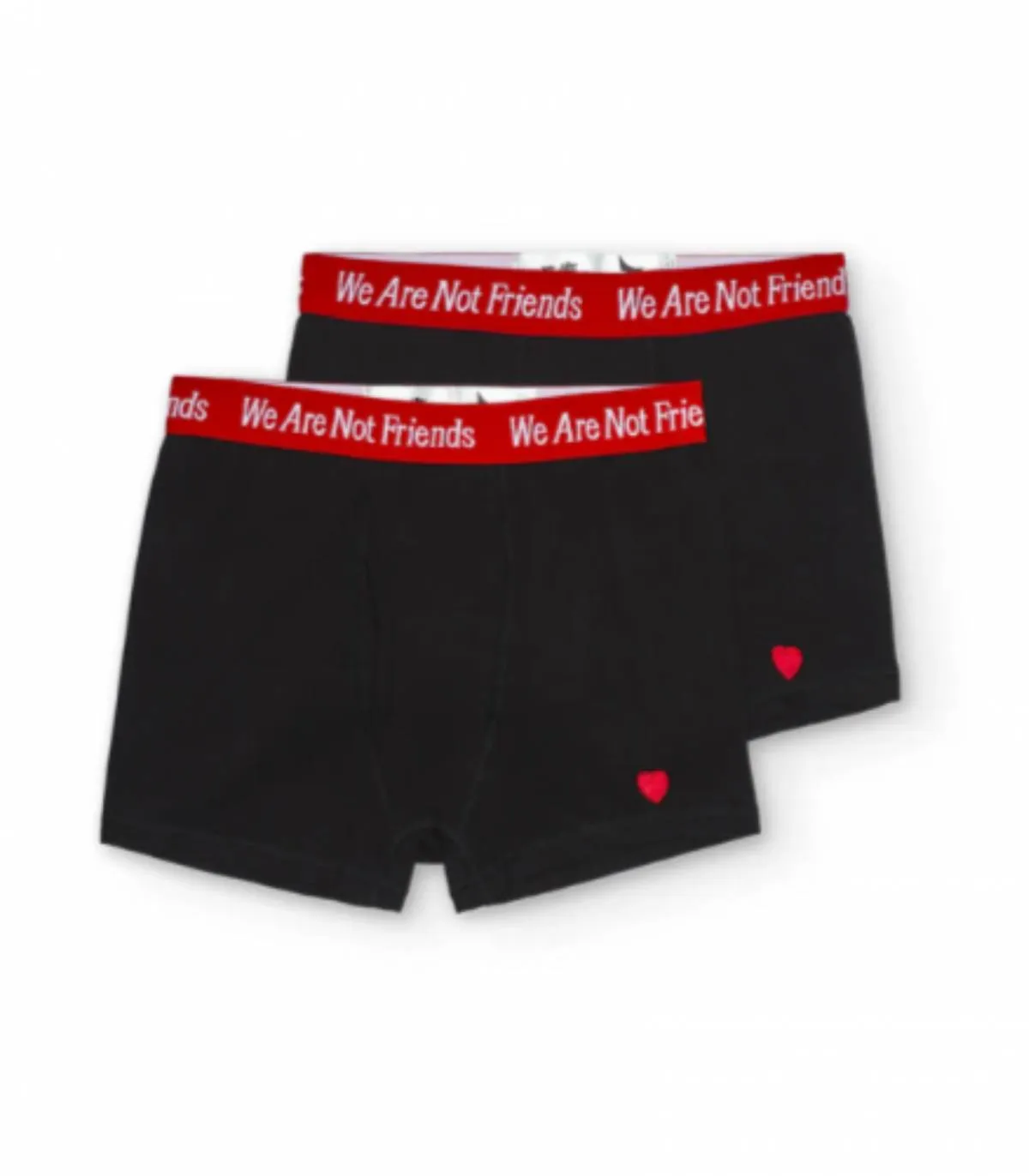 We Are Not Friends - Calzoncillos Para Hombre Negros - Wanf Underwear Pack 2