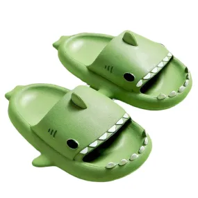 Zapatillas de tiburón 3d Ducha antideslizante Zapatillas de baño Sandalias suaves de verano para niñas y niños