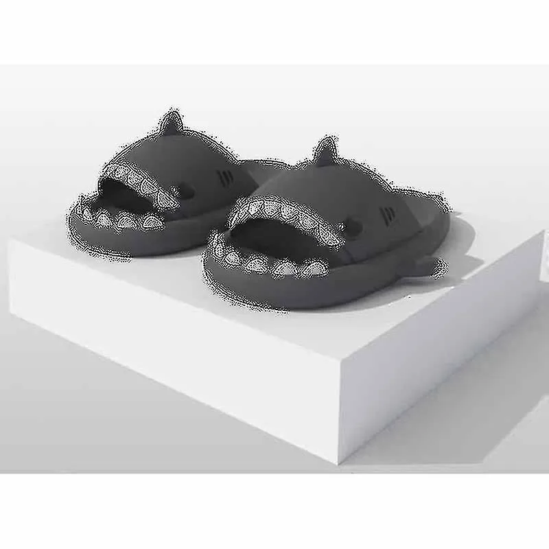 Zapatillas de tiburón Ducha antideslizante Zapatillas de baño Sandalias suaves de verano para niñas y niños New-r