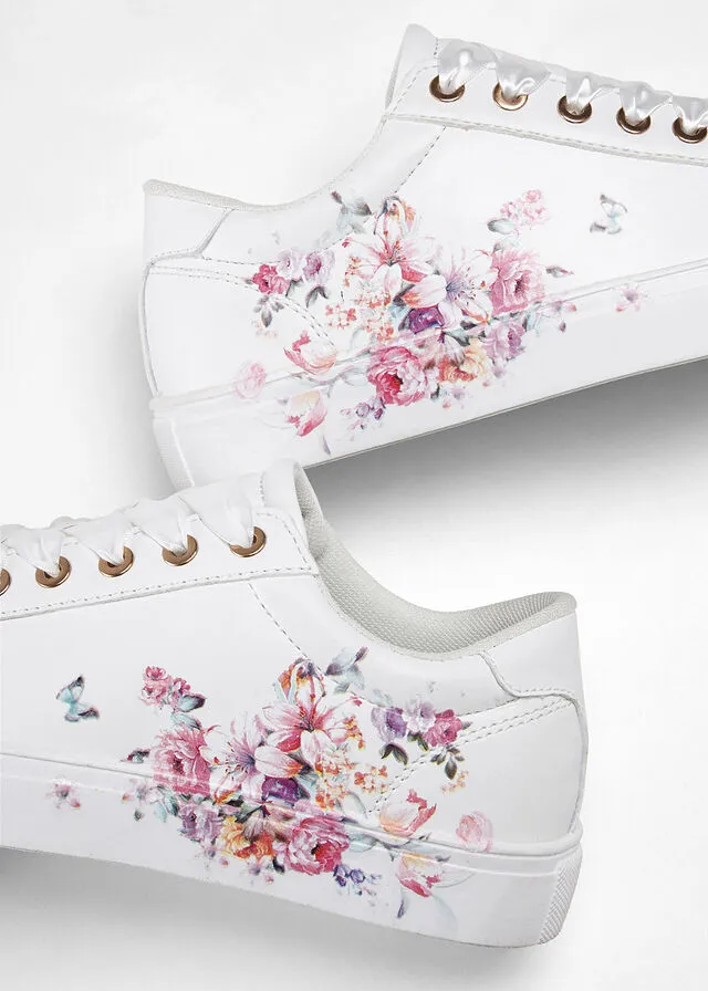 Zapatillas deportivas Blanco de flores