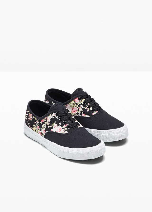 Zapatillas deportivas Negro de flores