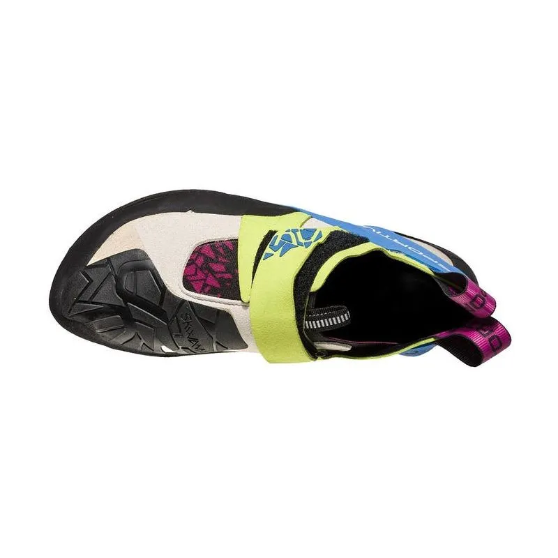 Zapatos de escalada La Sportiva Skwama (verde manzana/azul cobalto) Mujer